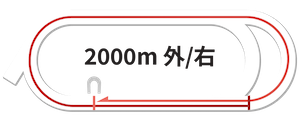 大井2000m専用コース図